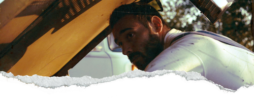 Anthony Molina-Diaz, comédien belge, dans le court-métrage Un Air de Repos.